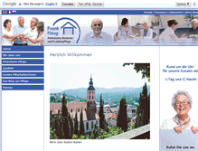 Tablet Screenshot of haug-pflegedienst.de
